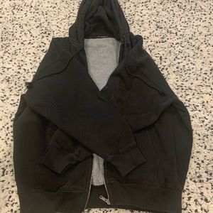 black brandy melville oversized zip up